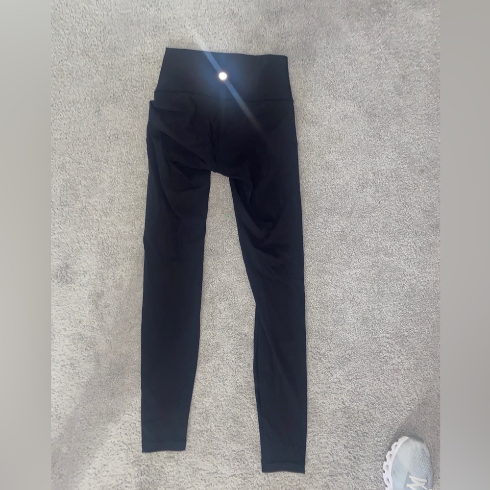 Lululemon Black Wunder Under Leggings 28’’